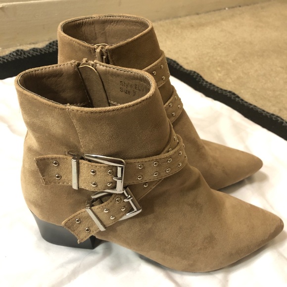 SO Shoes - Faux suede ankle boots